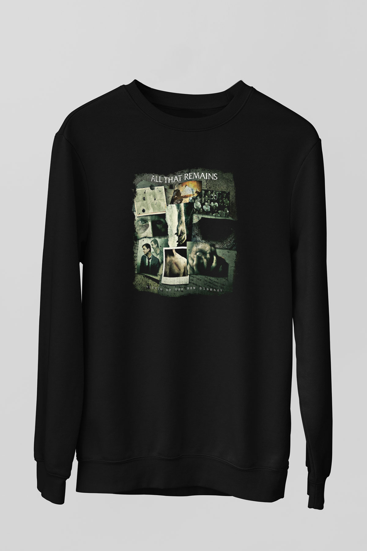 All That Remains Baskılı Unisex Siyah Sweatshirt