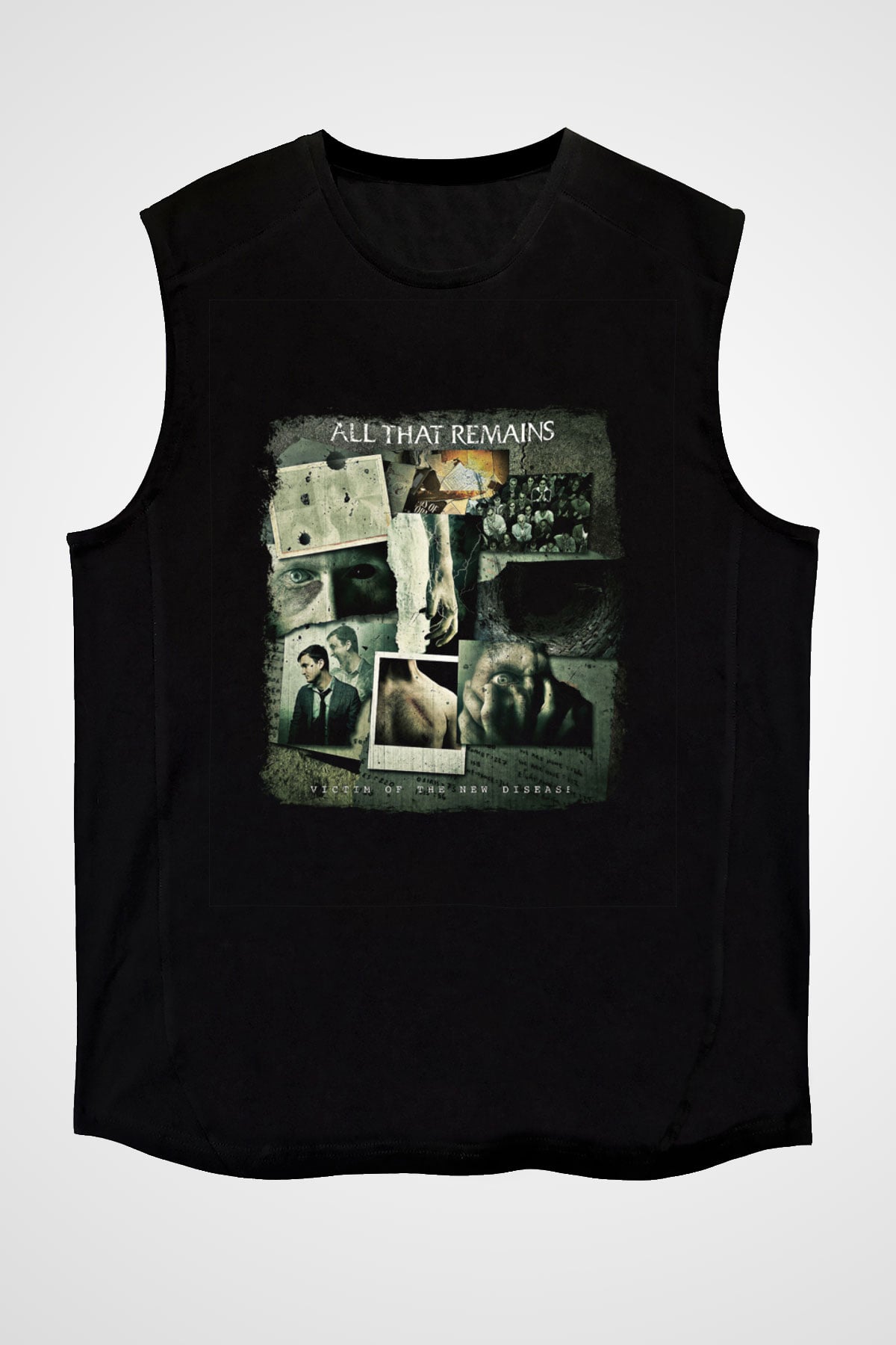 All That Remains Baskılı Unisex Siyah Kolsuz Tişört
