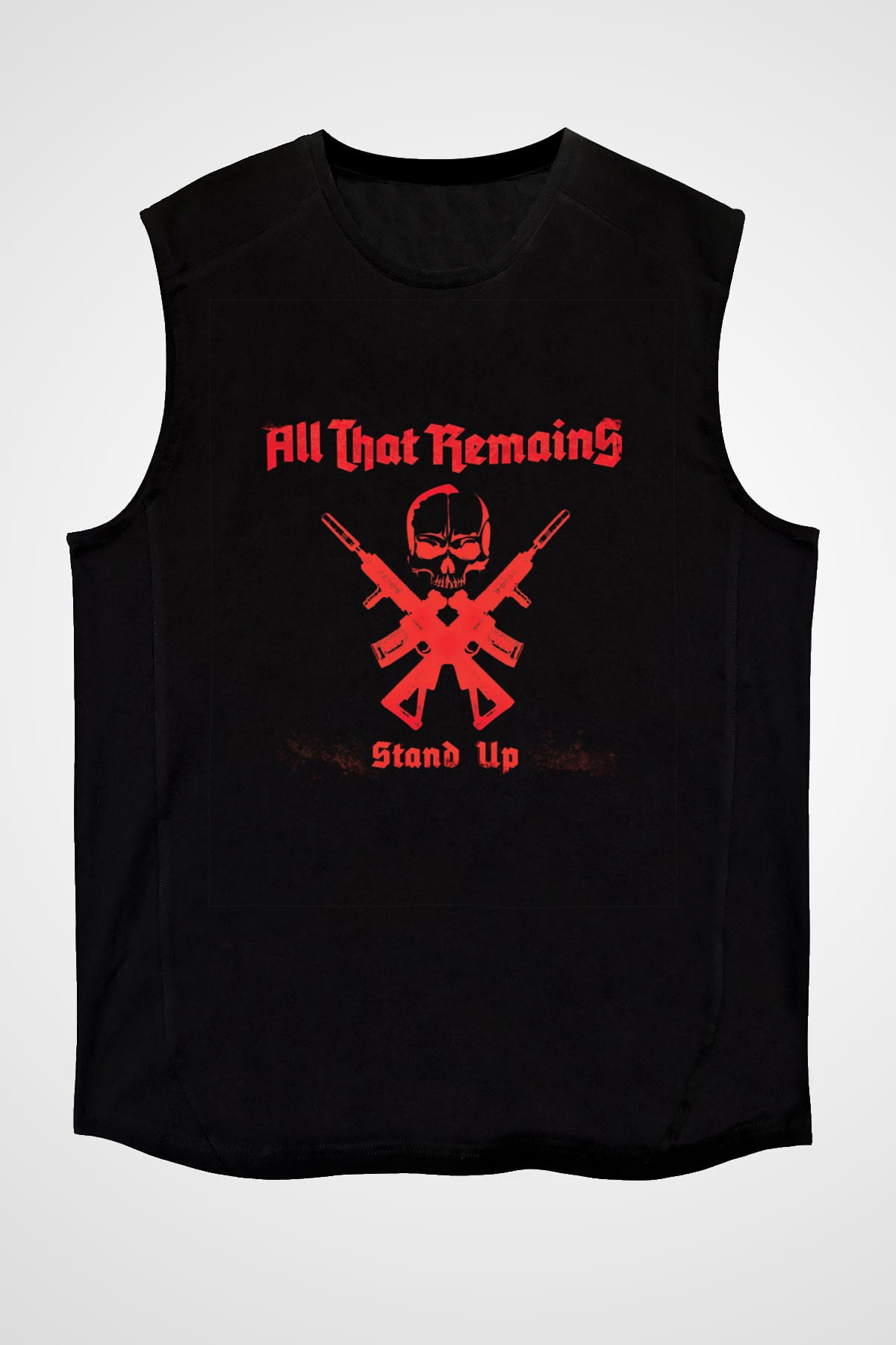 All That Remains Baskılı Unisex Siyah Kolsuz Tişört