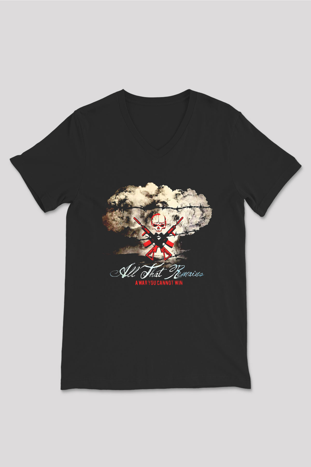 All That Remains Siyah Unisex V Yaka Tişört
