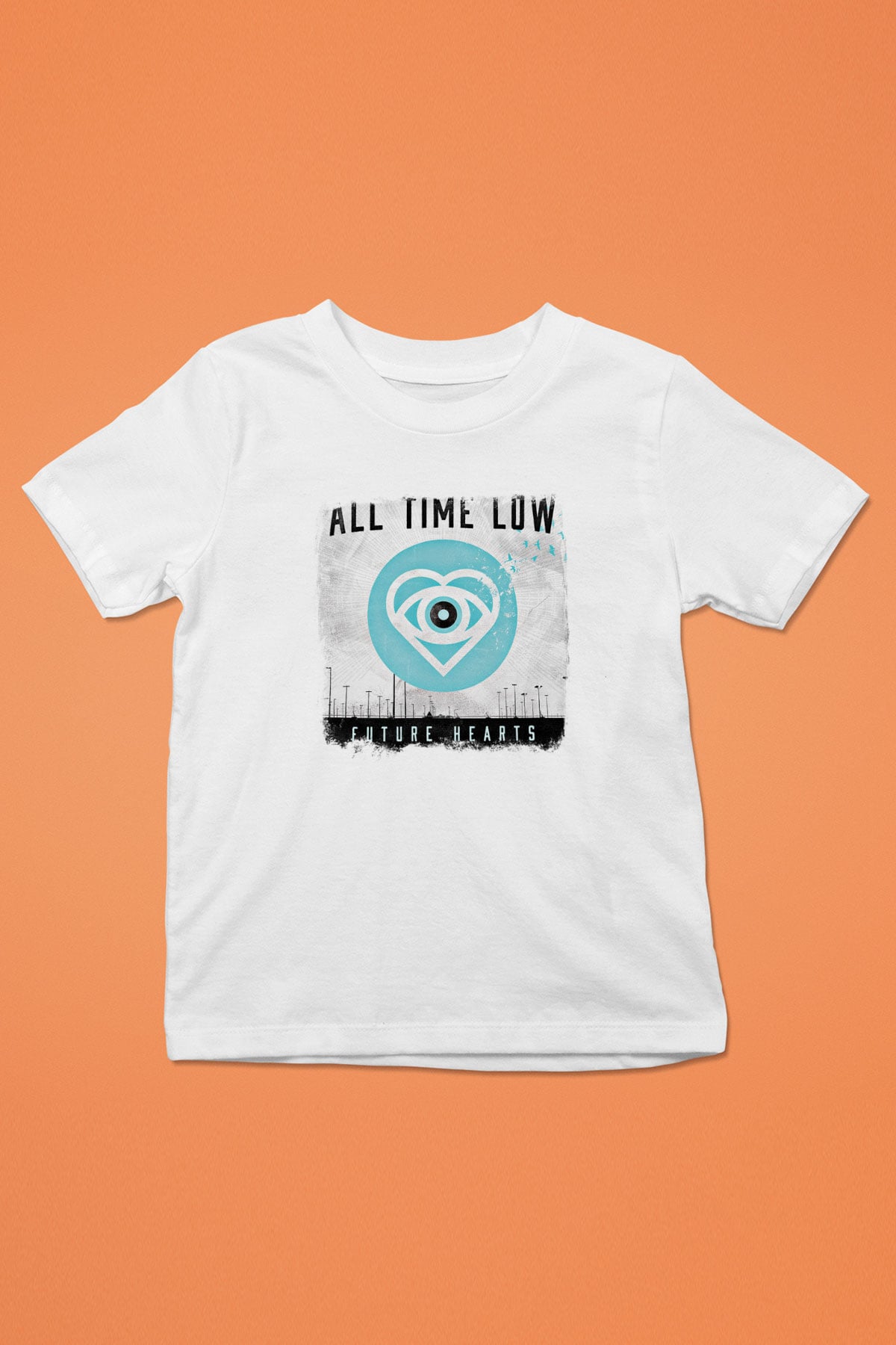 All Time Low Baskılı Unisex Beyaz Çocuk Tişört