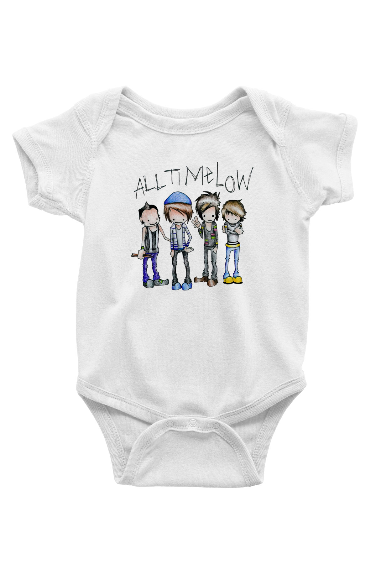 All Time Low Beyaz Bebek Body - Zıbın