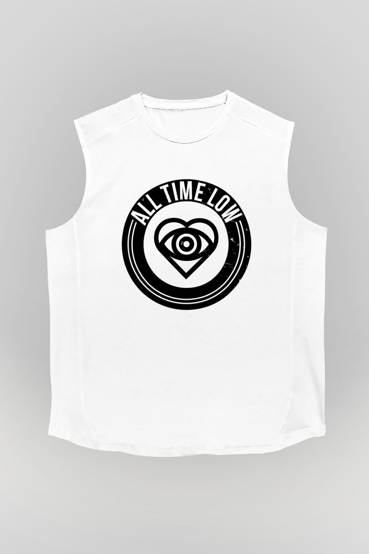 All Time Low Beyaz Unisex Kolsuz Tişört