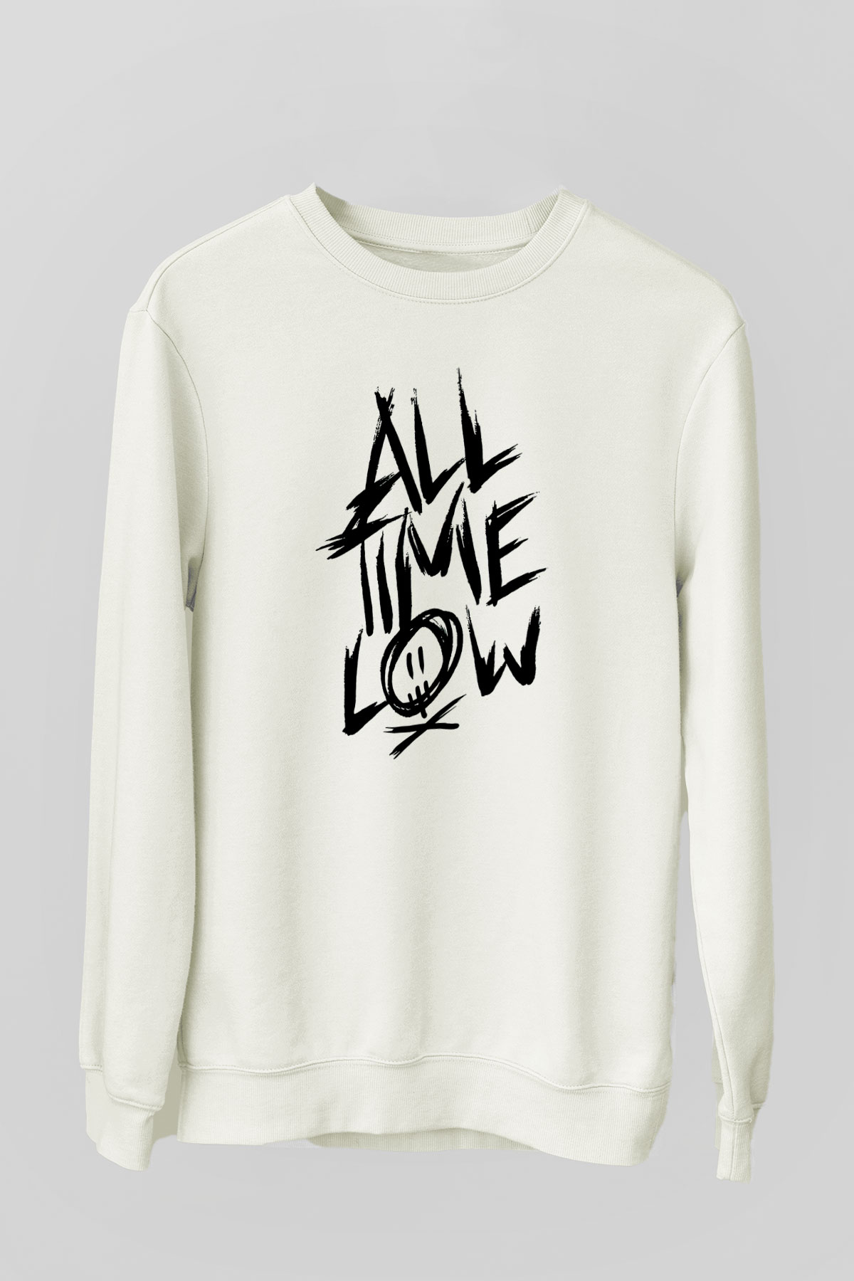 All Time Low Beyaz Unisex Sweatshirt