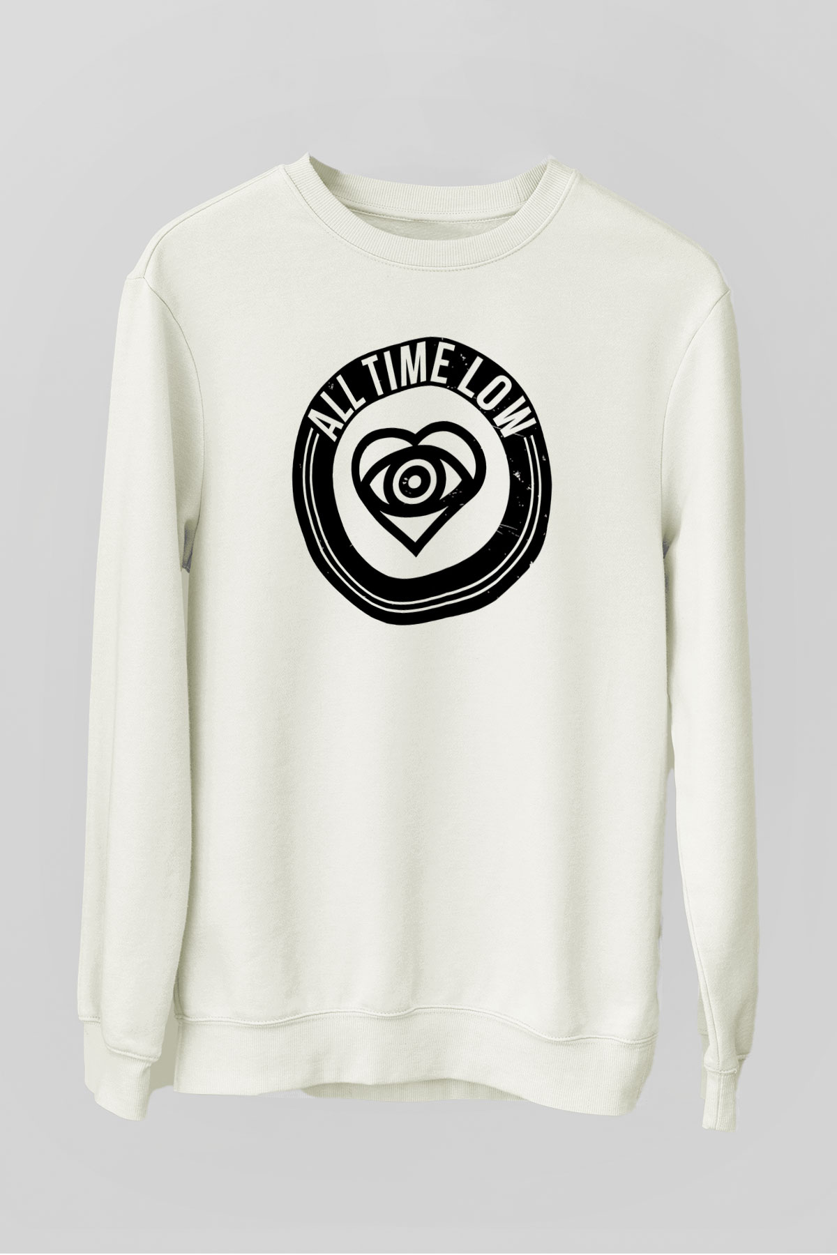 All Time Low Beyaz Unisex Sweatshirt