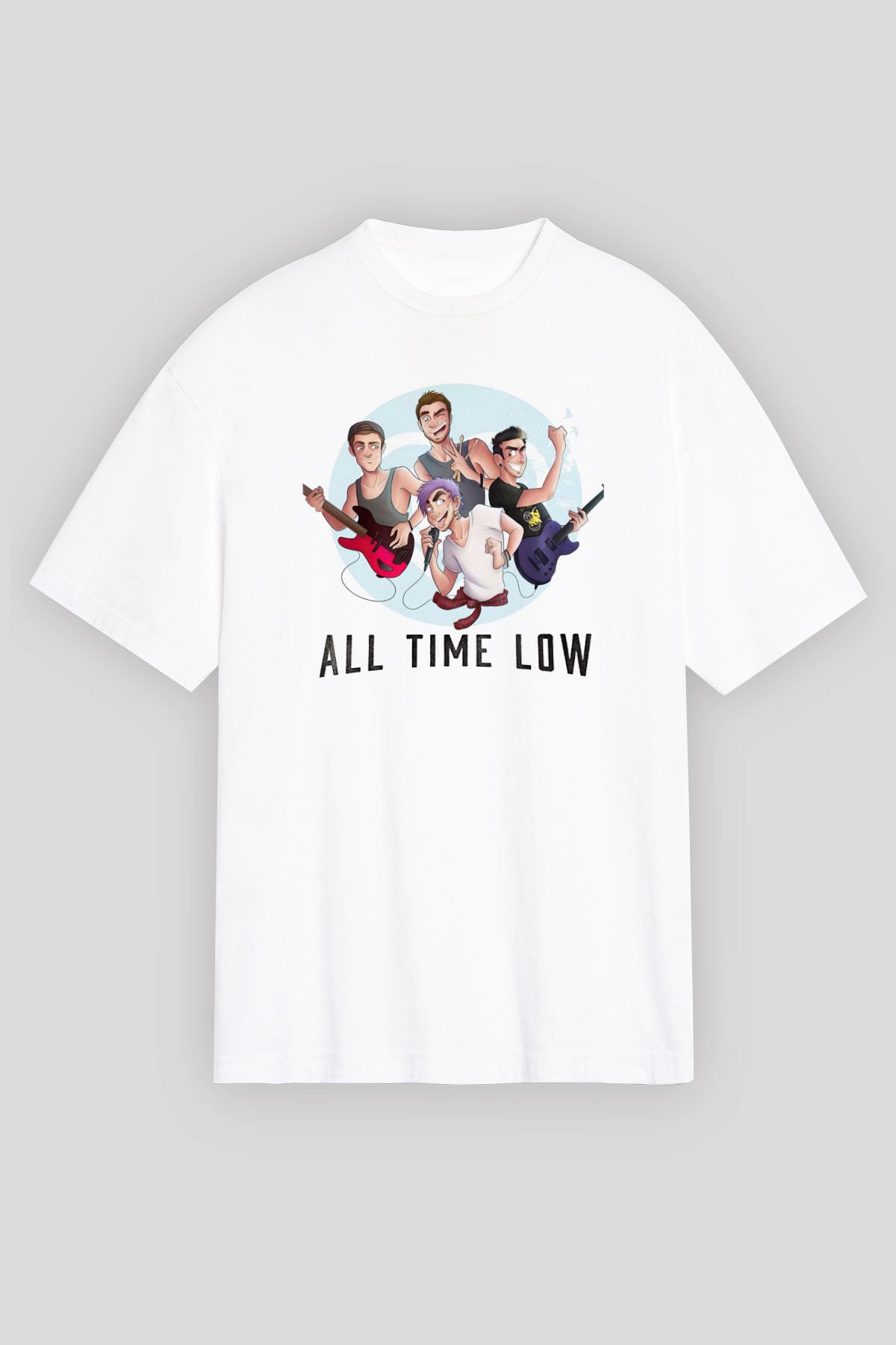 All Time Low Beyaz Unisex Tişört T-Shirt - TişörtFabrikası