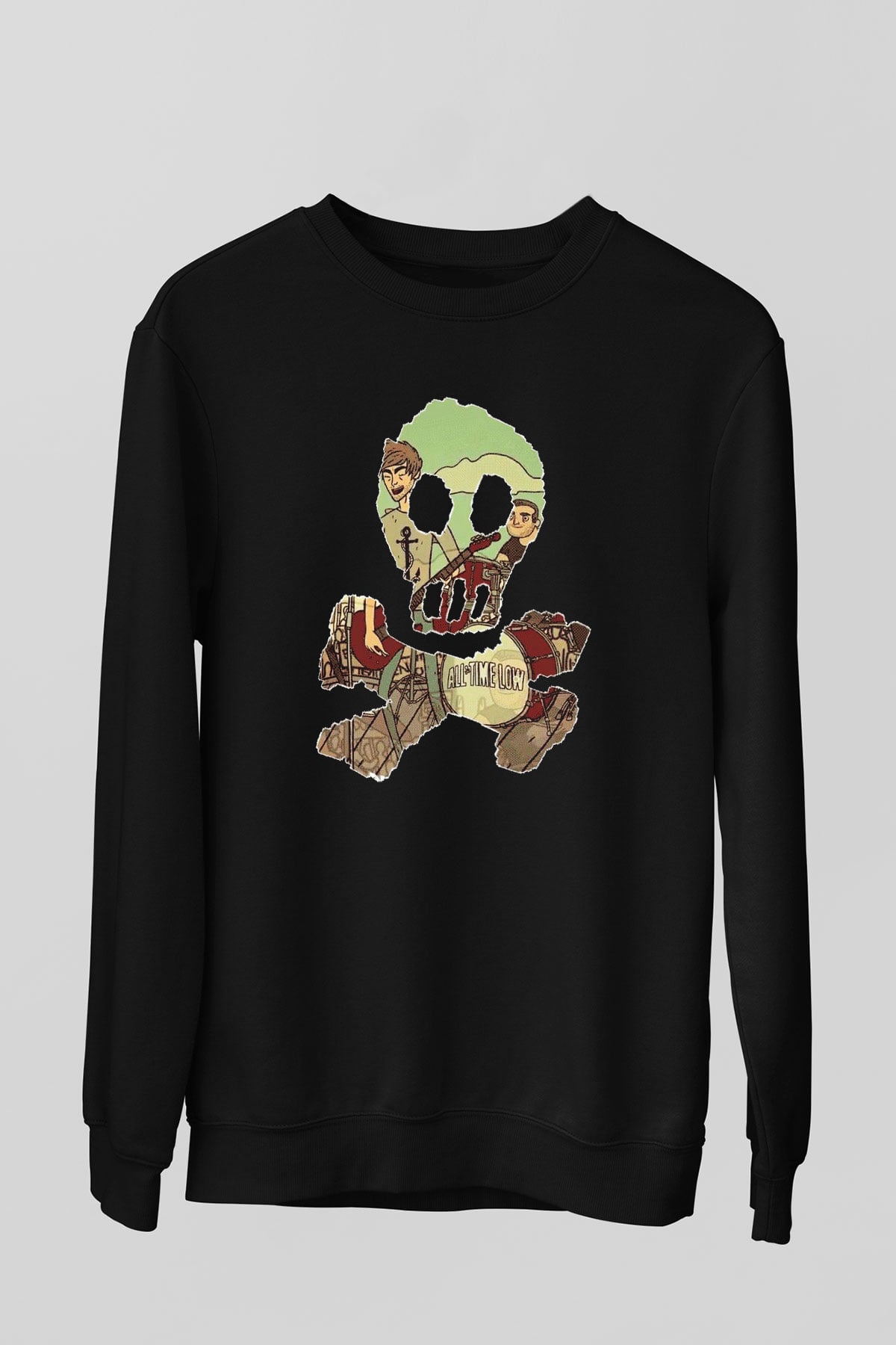 All Time Low Siyah Unisex Sweatshirt