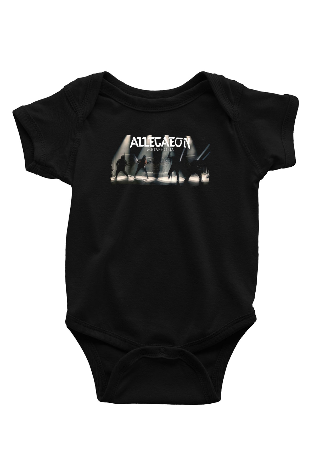 Allegaeon Baskılı Unisex Siyah Bebek Body - Zıbın