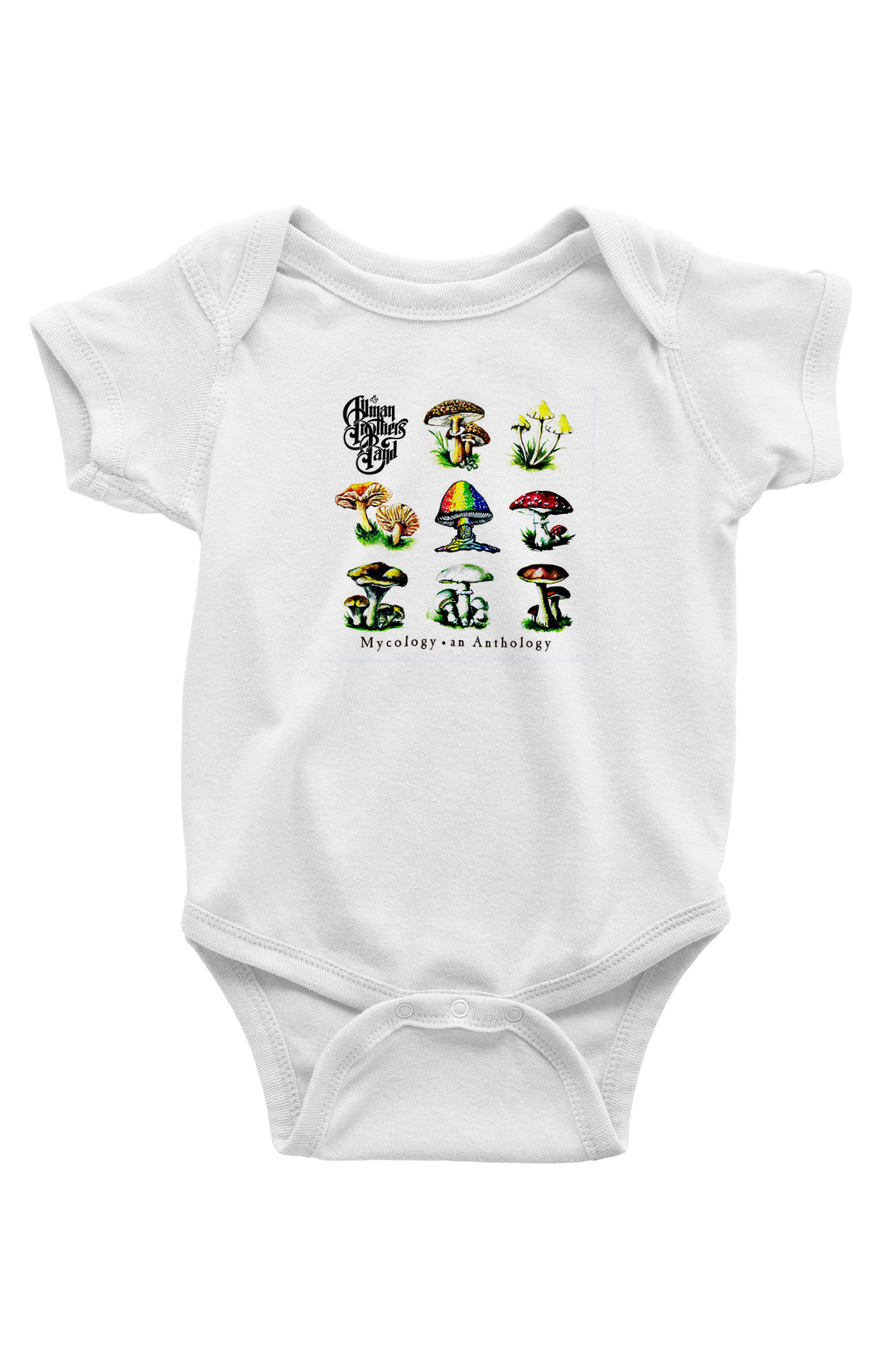 Allman Brothers Band Baskılı Unisex Beyaz Bebek Body - Zıbın