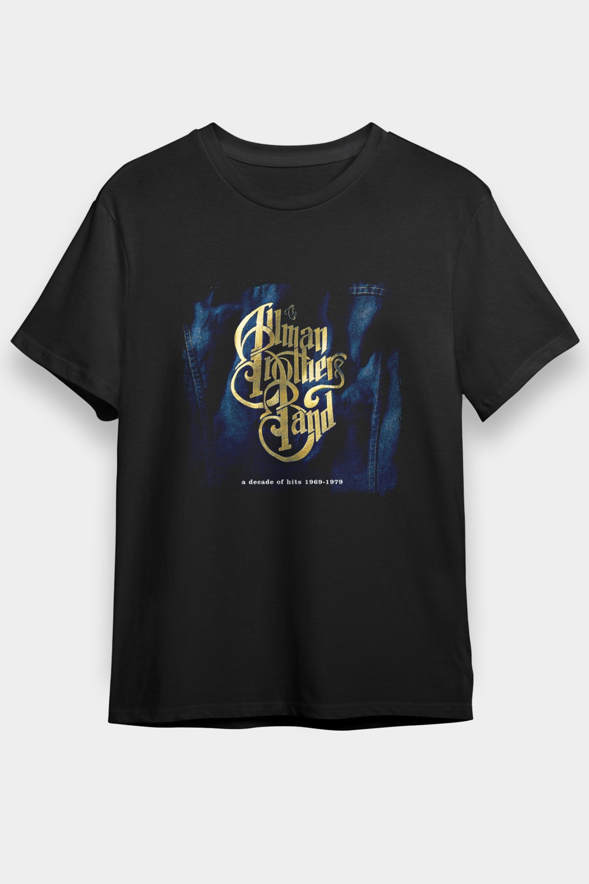Allman Brothers Band Baskılı Unisex Siyah Tişört