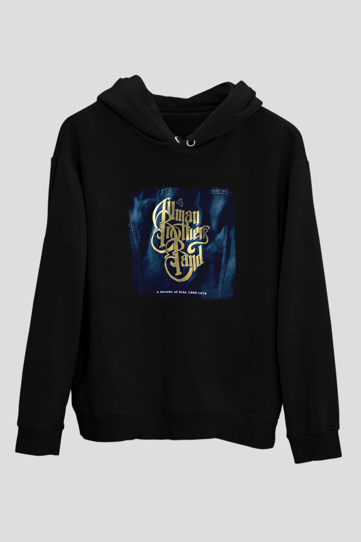 Allman Brothers Band Baskılı Unisex Siyah Hoodie