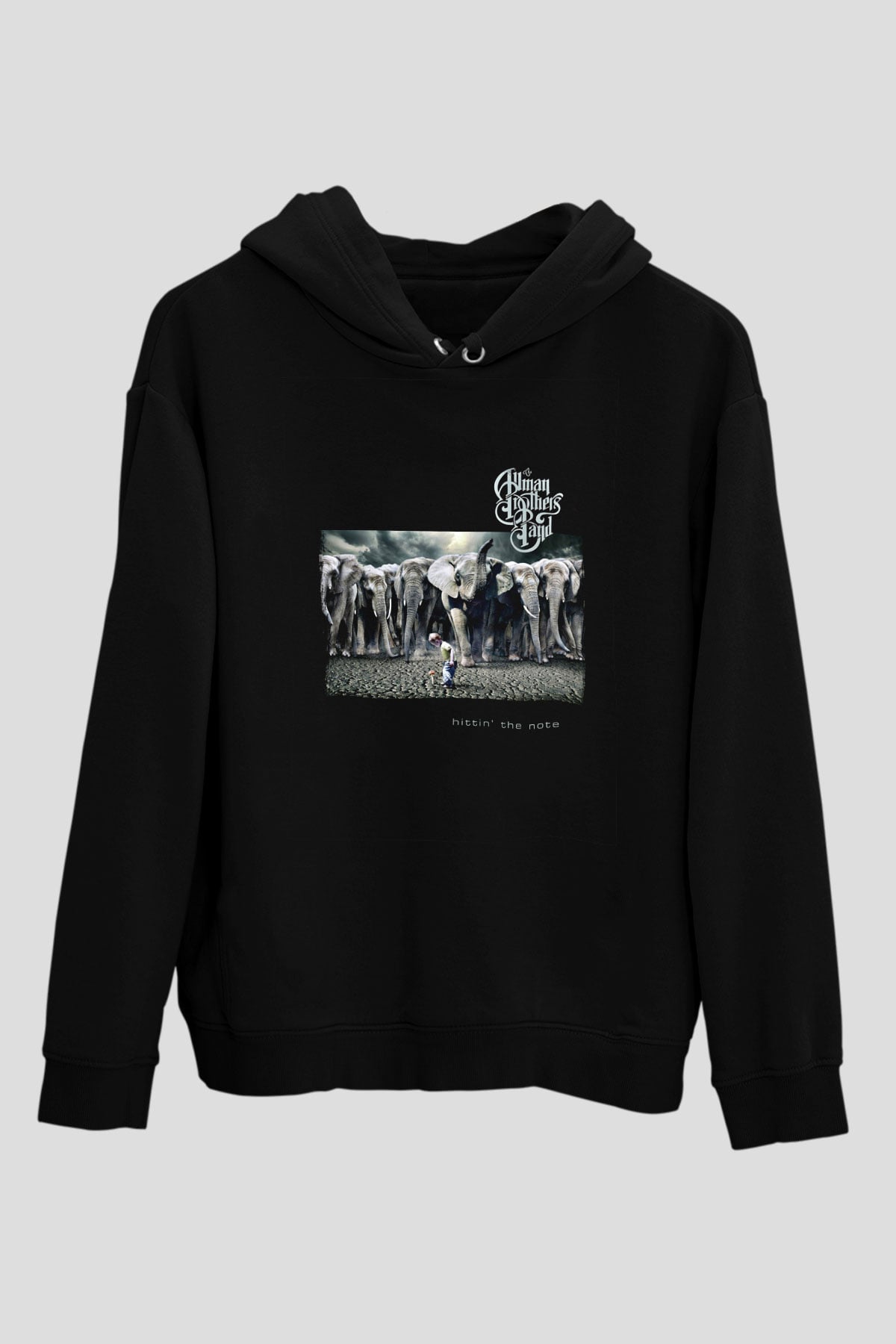 Allman Brothers Band Baskılı Unisex Siyah Hoodie