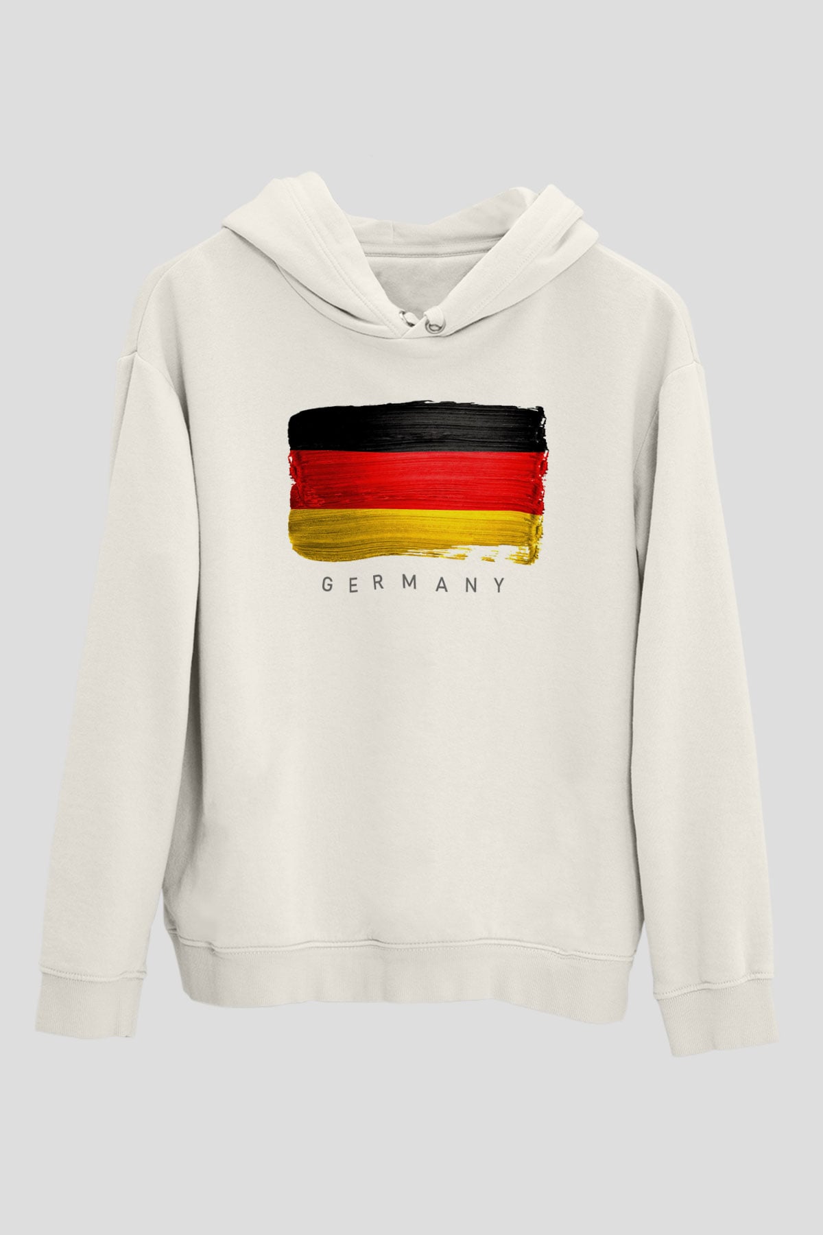 Almanya Beyaz Unisex Hoodie