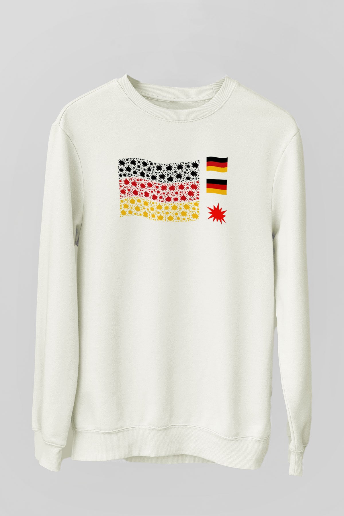 Almanya Beyaz Unisex Sweatshirt