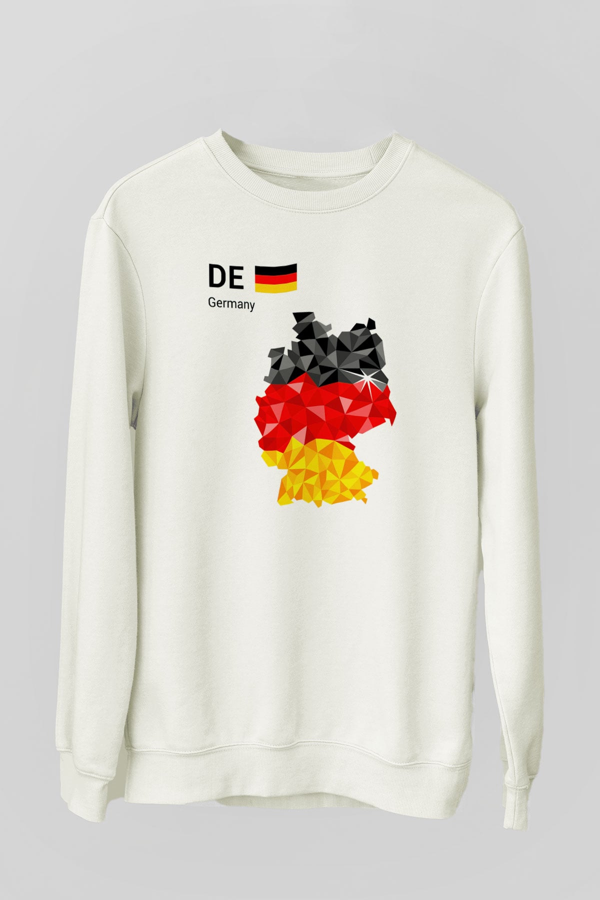 Almanya Beyaz Unisex Sweatshirt
