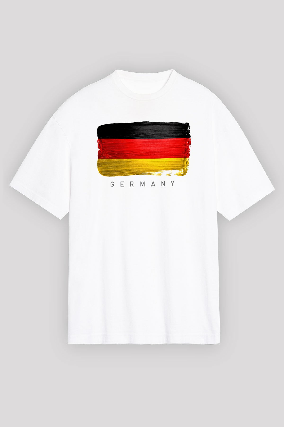 Almanya Beyaz Unisex Tişört T-Shirt - TişörtFabrikası