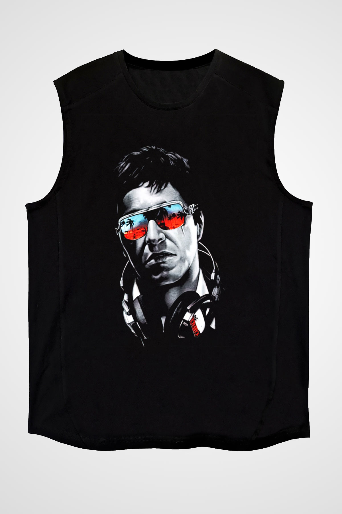 Alpacino Siyah Unisex Kolsuz Tişört