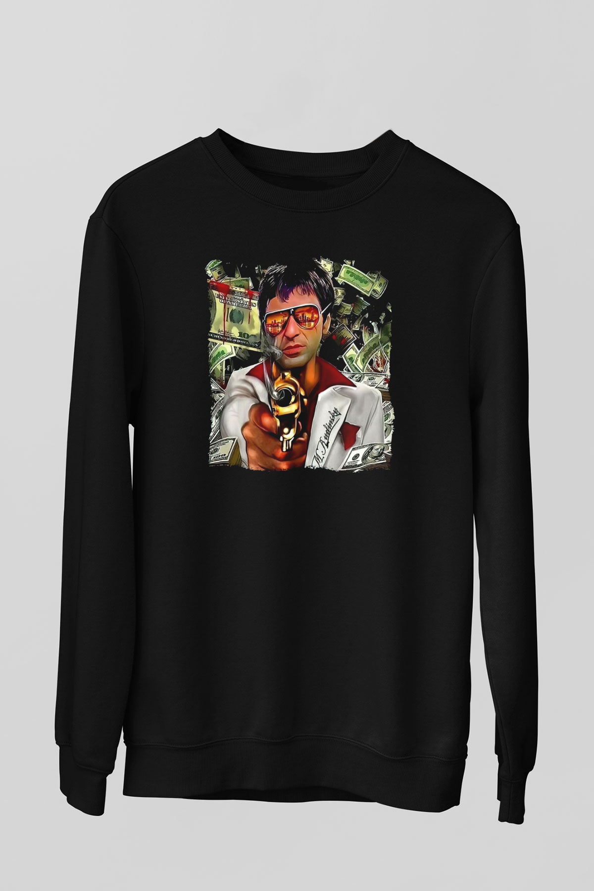 Alpacino Siyah Unisex Sweatshirt
