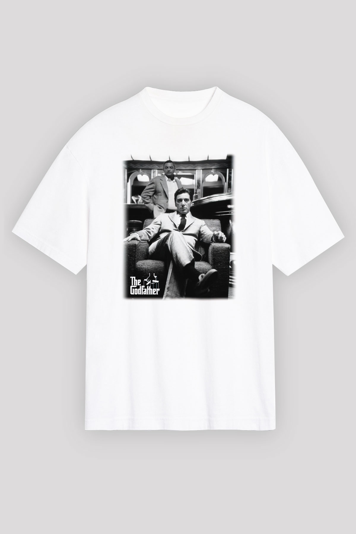Alpacino The Godfather Beyaz Unisex Oversize Tişört T-Shirt