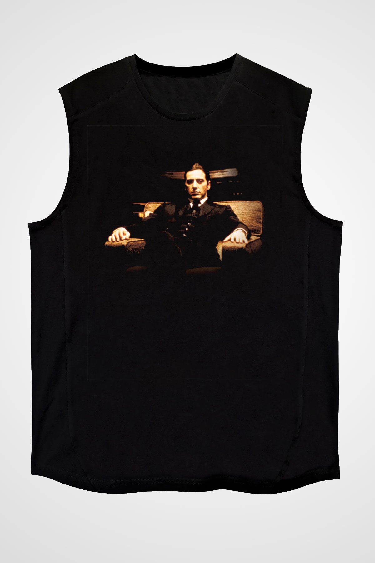 Alpacino The Godfather Siyah Unisex Kolsuz Tişört
