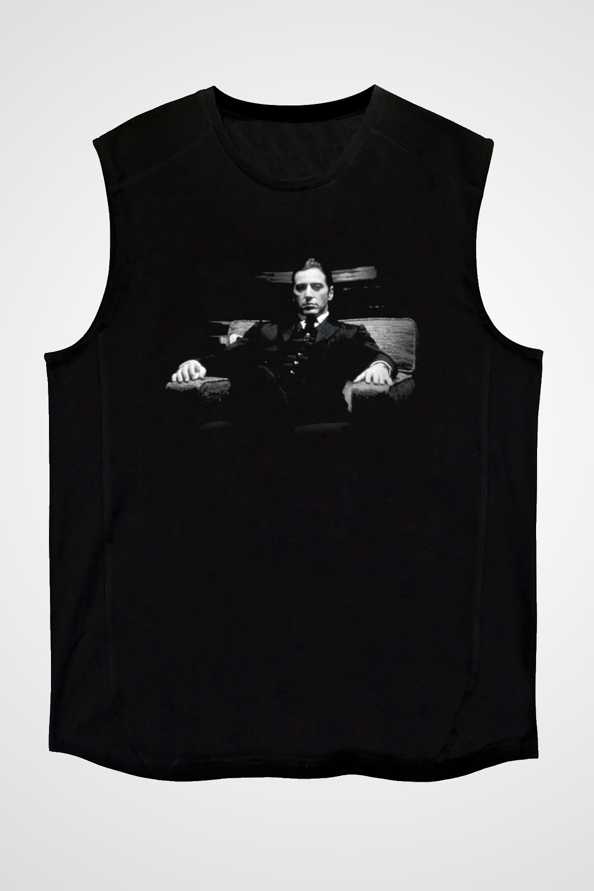Alpacino The Godfather Siyah Unisex Kolsuz Tişört