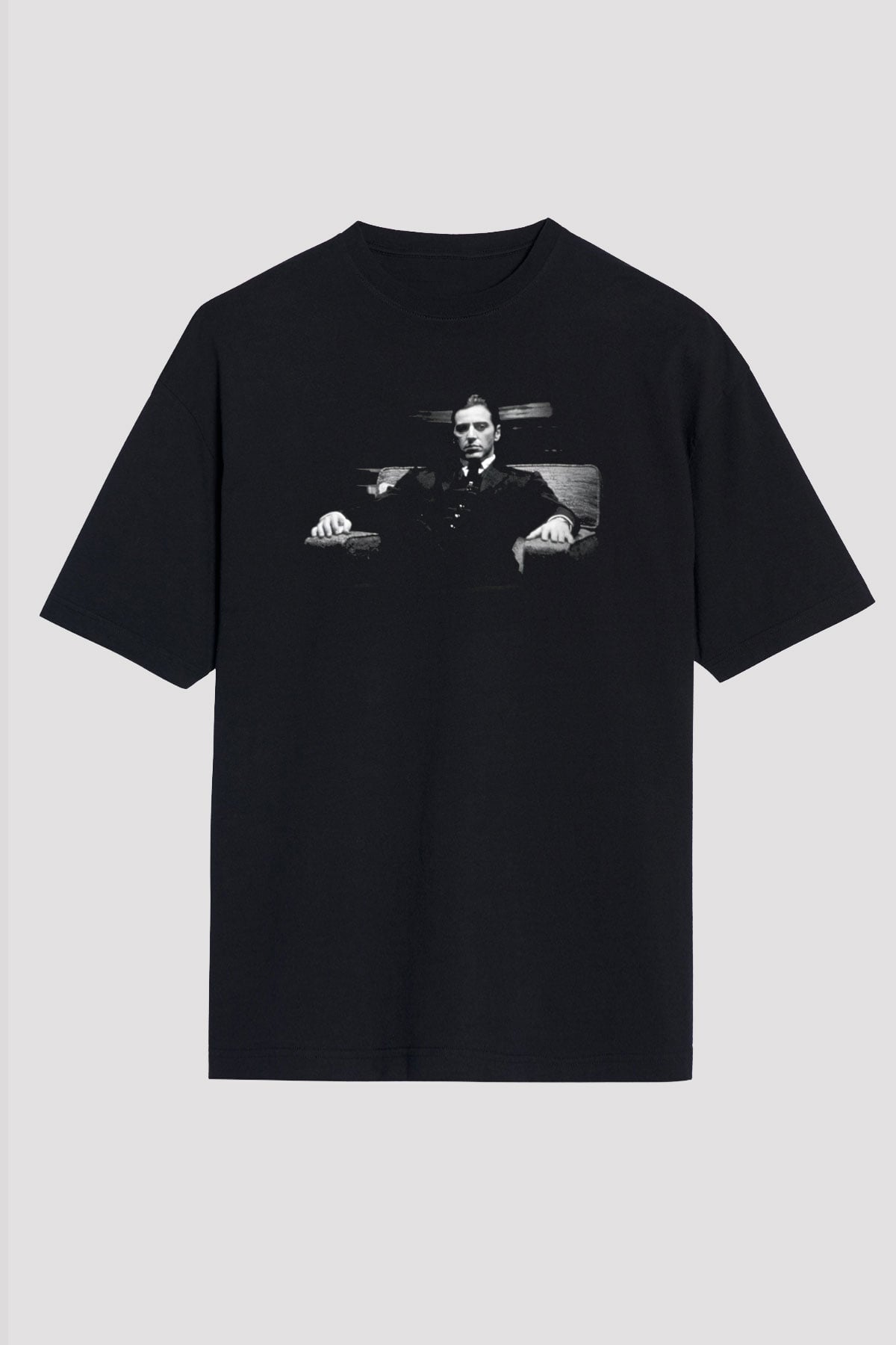 Alpacino The Godfather Siyah Unisex Oversize Tişört T-Shirt