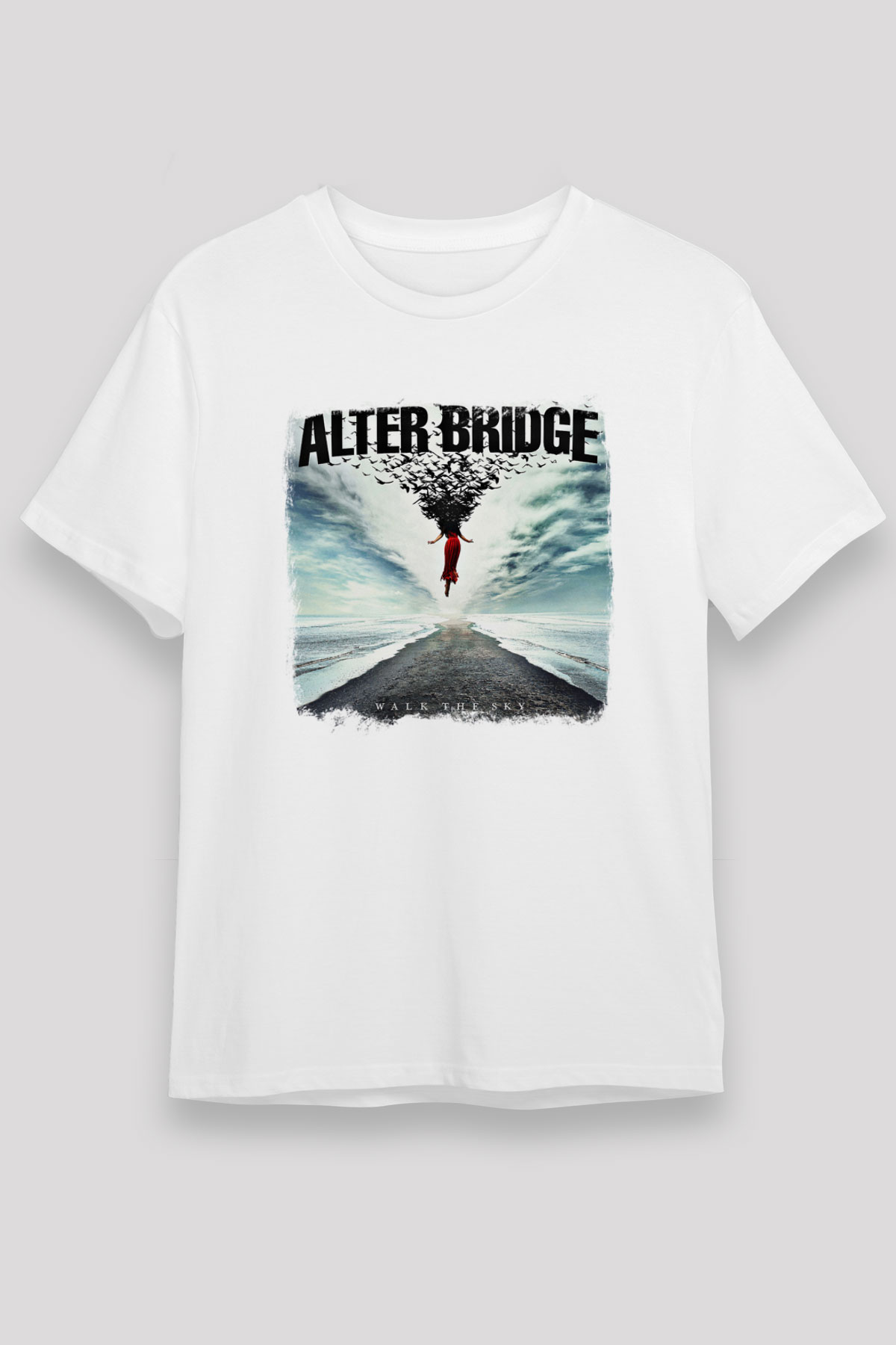 Alter Bridge Baskılı Unisex Beyaz Tişört
