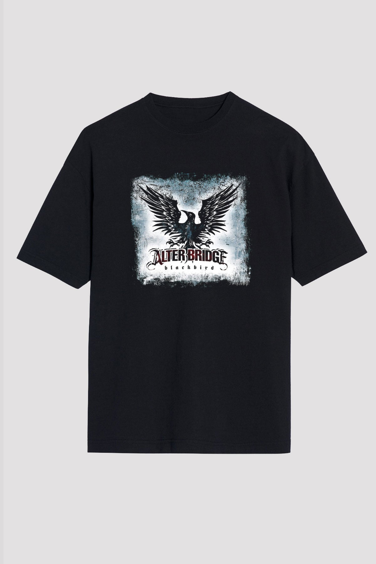 Alter Bridge Baskılı Unisex Siyah Oversize Tişört