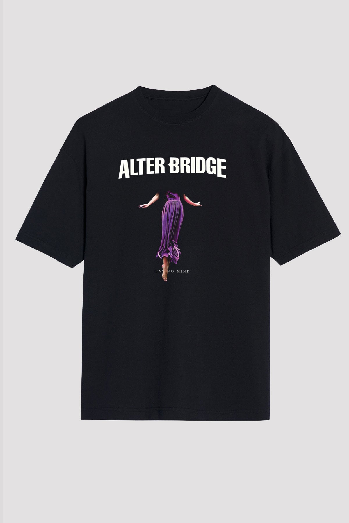 Alter Bridge Baskılı Unisex Siyah Oversize Tişört