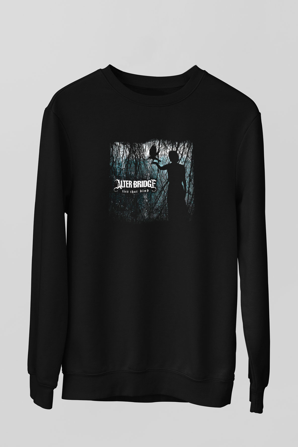 Alter Bridge Baskılı Unisex Siyah Sweatshirt