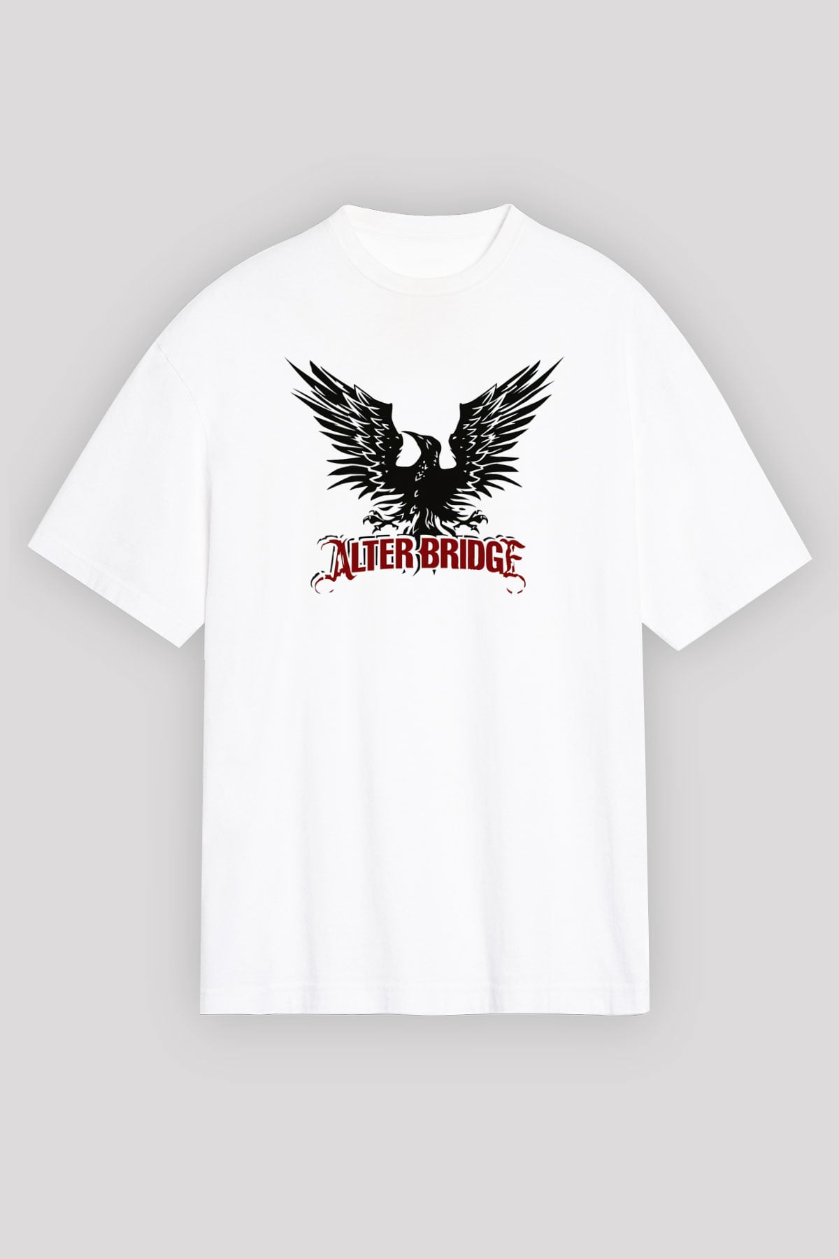 Alter Bridge Beyaz Unisex Oversize Tişört T-Shirt