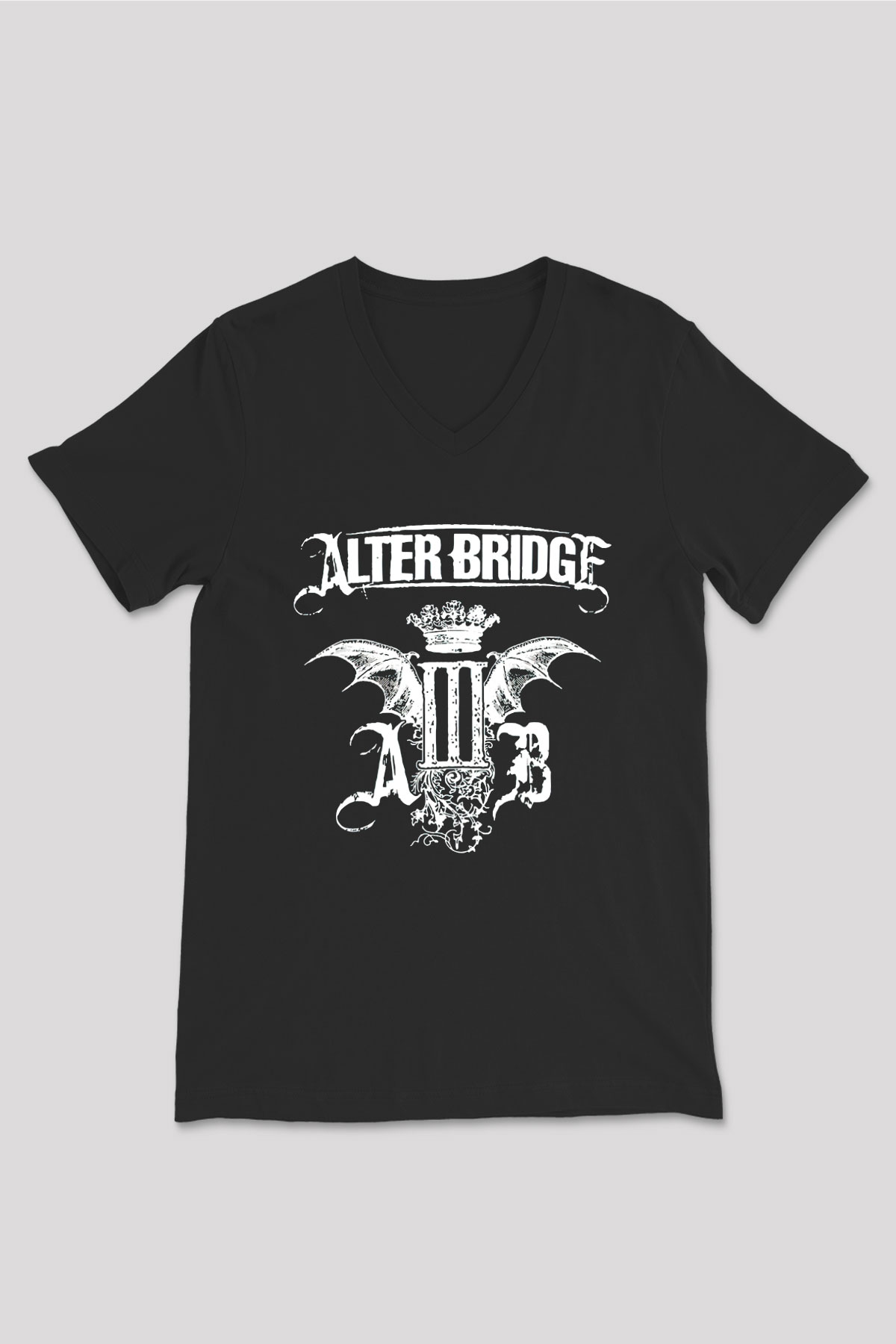 Alter Bridge Siyah Unisex V Yaka Tişört