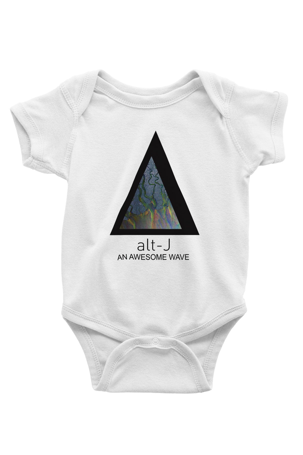 AltJ Baskılı Beyaz Unisex Bebek Body - Zıbın