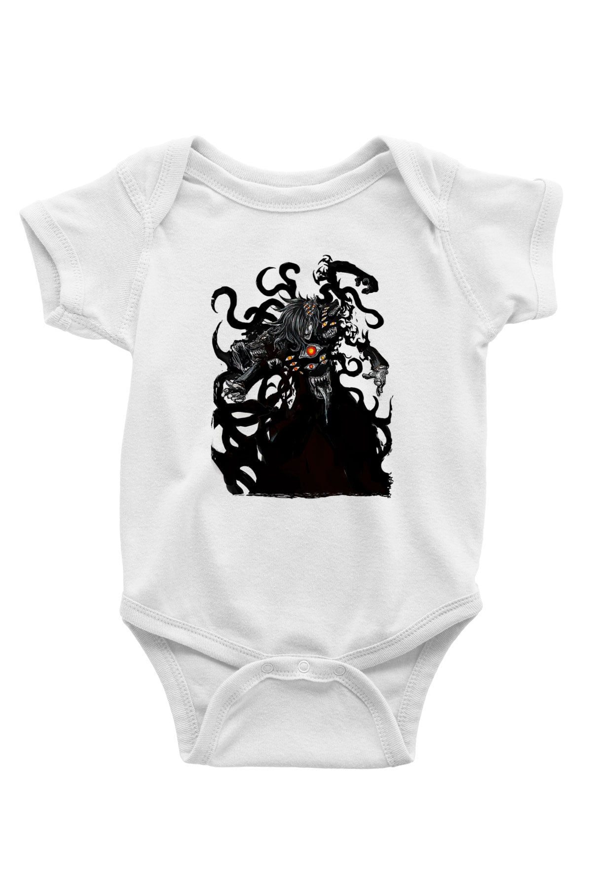 Alucard Baskılı Beyaz Unisex Bebek Body - Zıbın