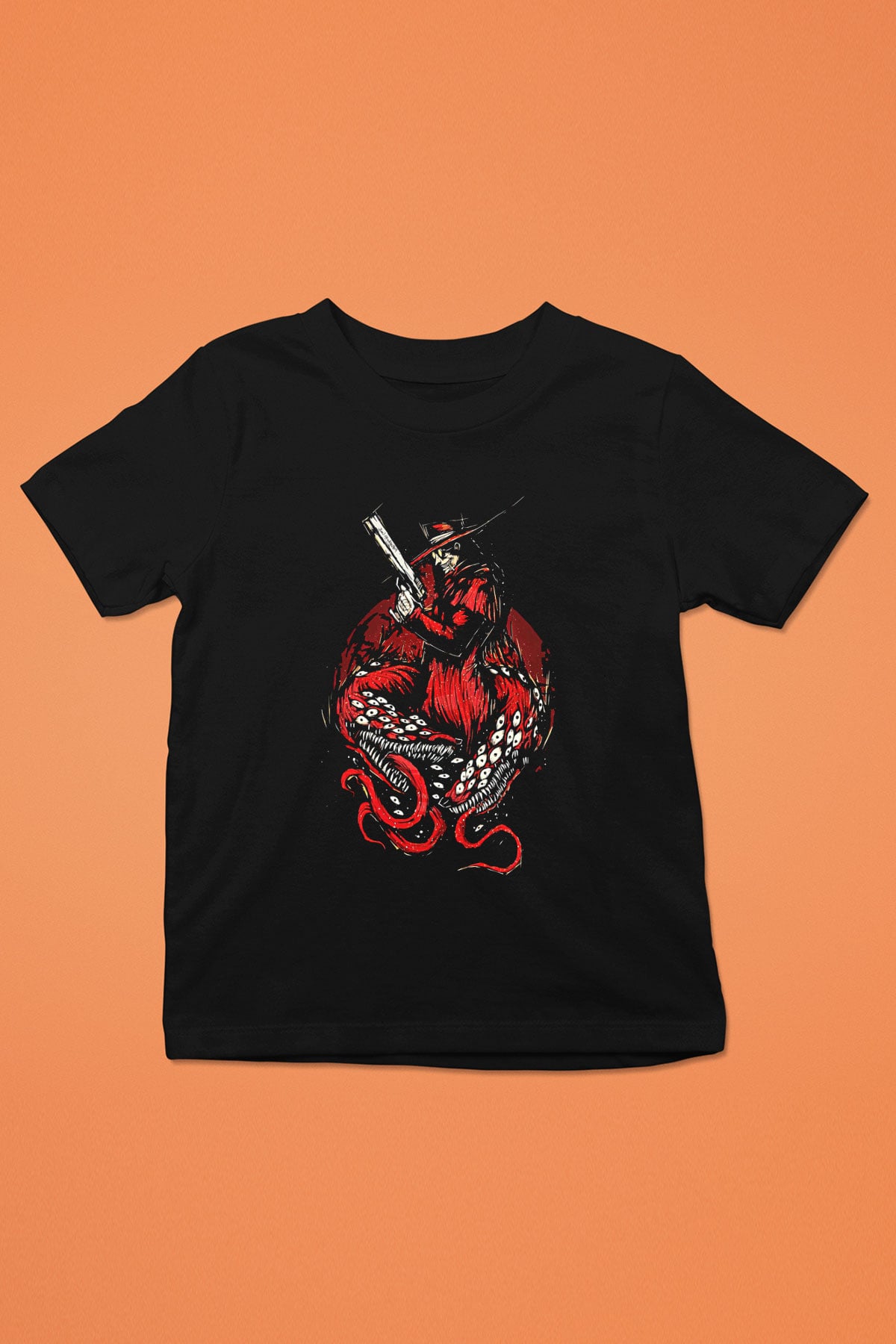 Alucard Baskılı Unisex Siyah Çocuk Tişört - Tshirt