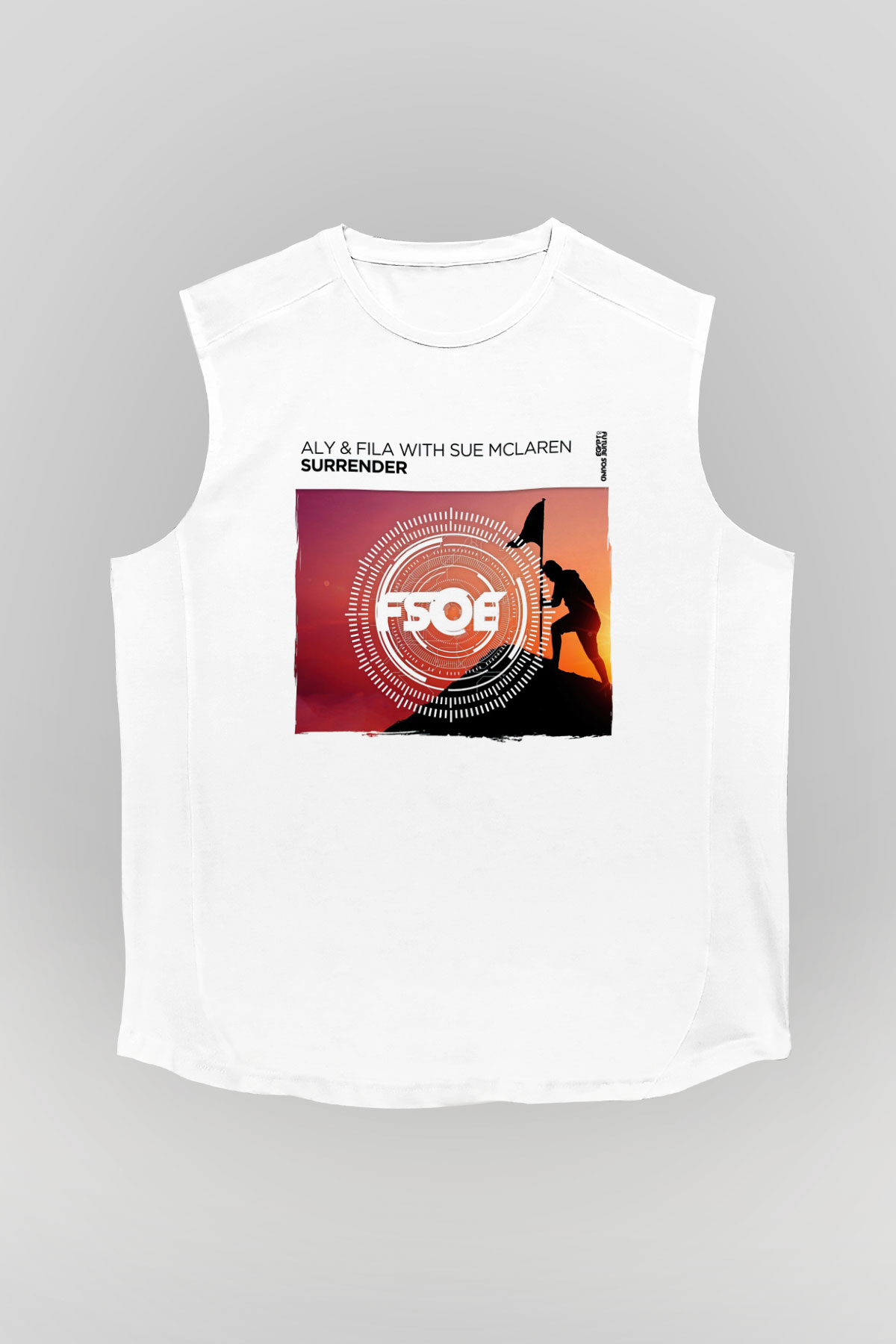 Aly & Fila Beyaz Unisex Kolsuz Tişört