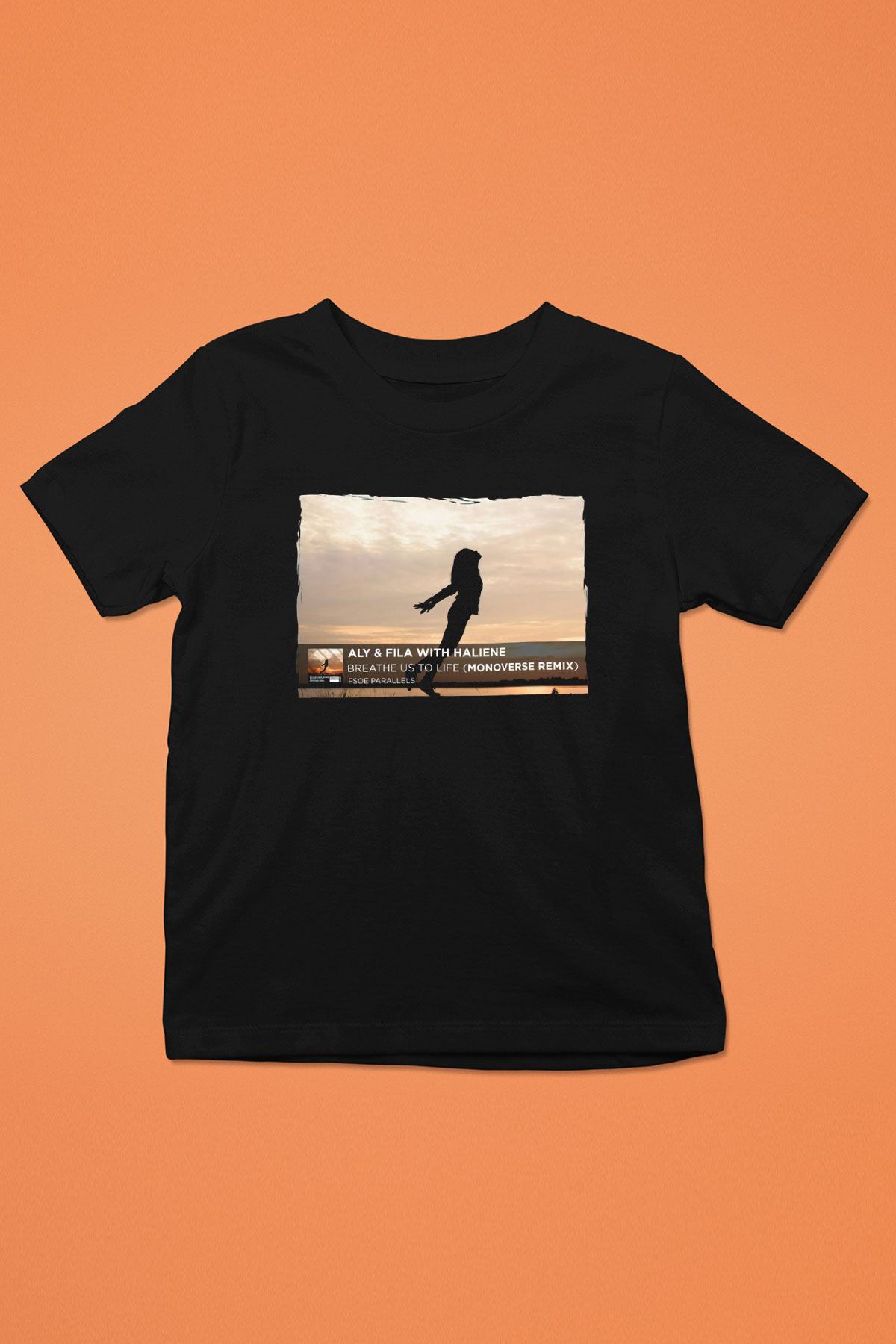 Aly & Fila Siyah Unisex Çocuk Tişört