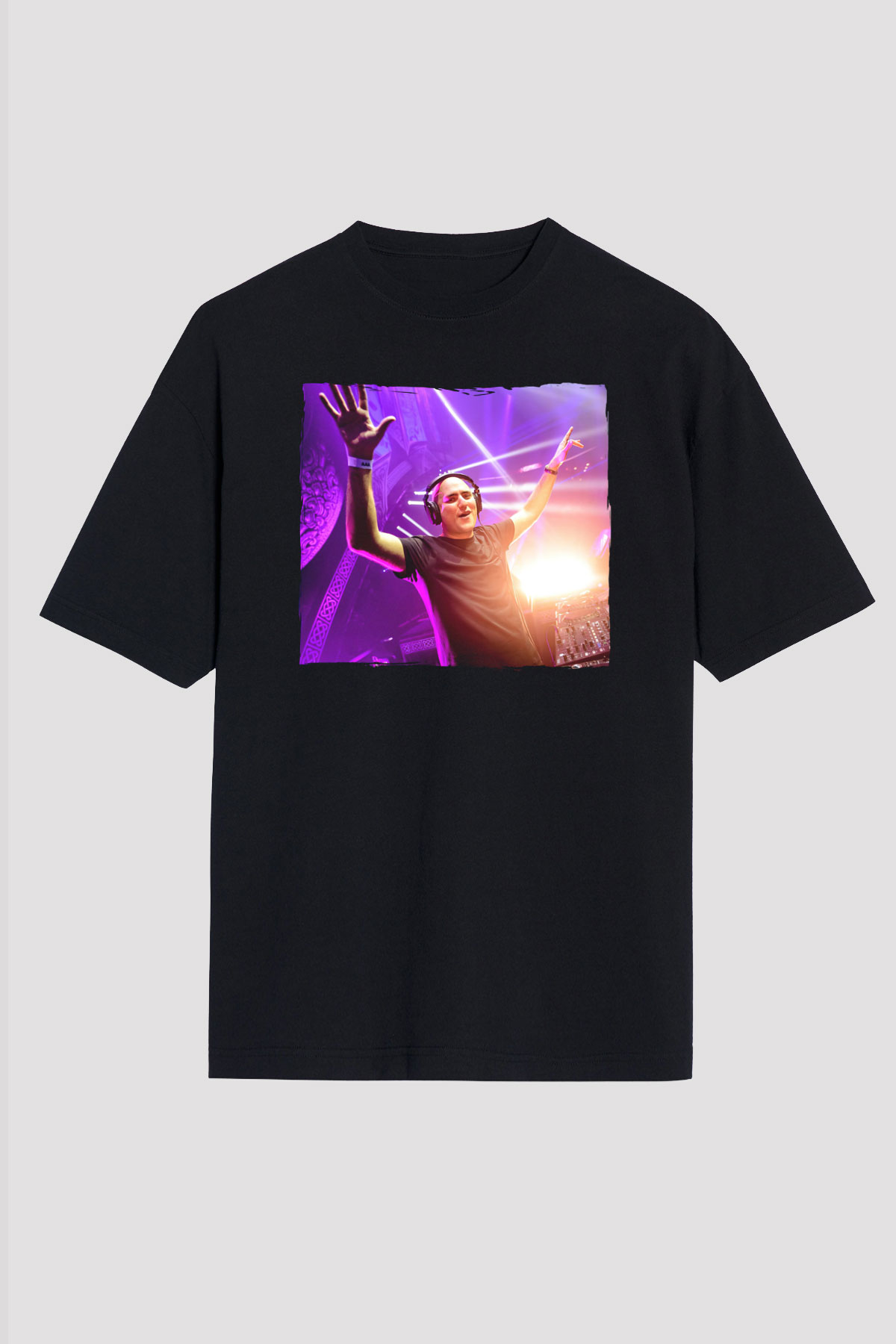 Aly & Fila Siyah Unisex Tişört T-Shirt - TişörtFabrikası