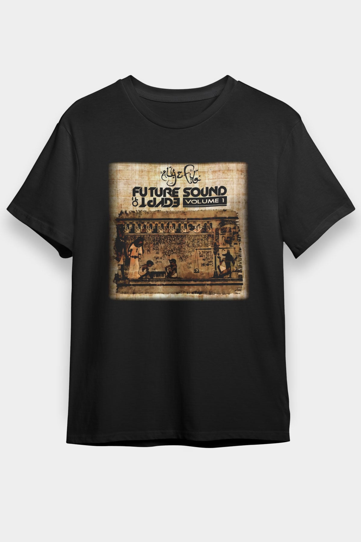 Aly & Fila Siyah Unisex Tişört T-Shirt - TişörtFabrikası