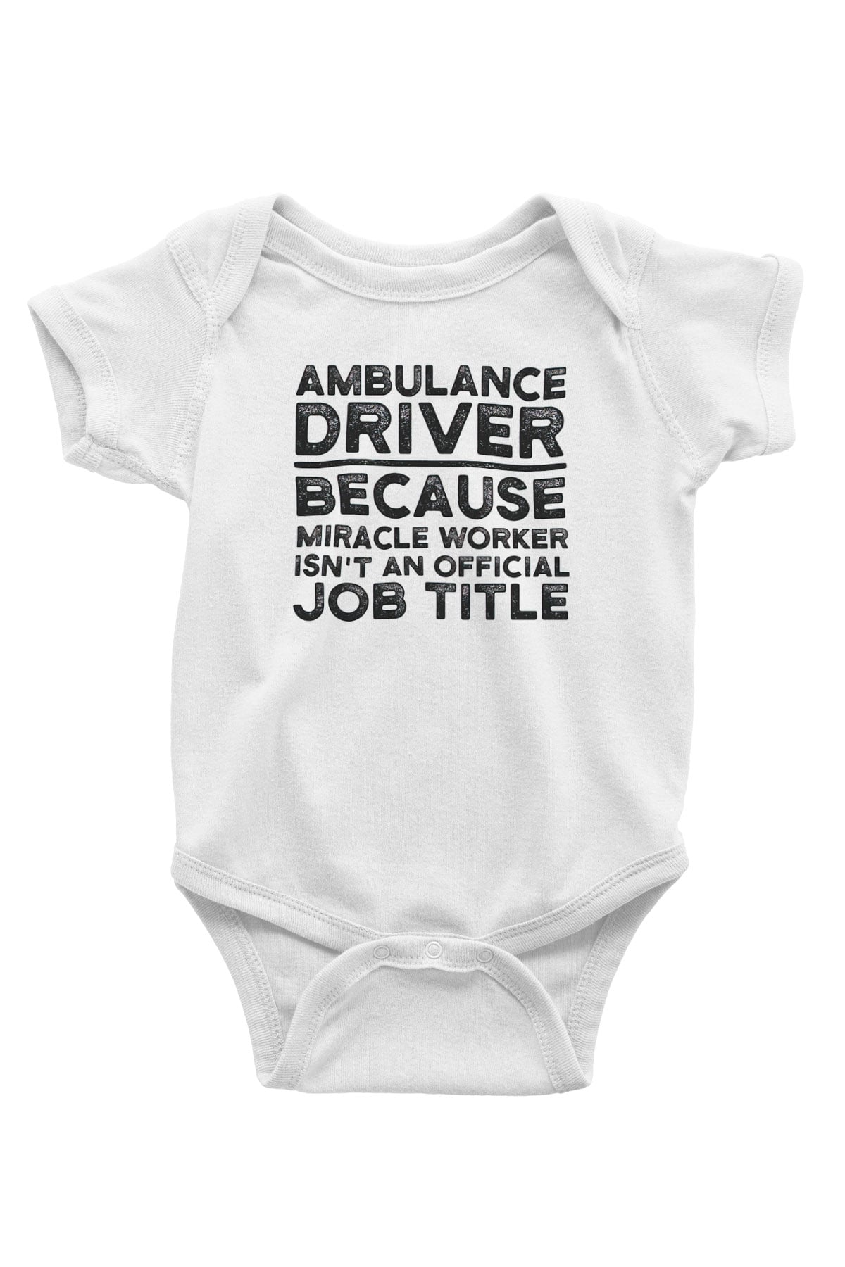 Ambulans şoförü Beyaz Bebek Body - Zıbın