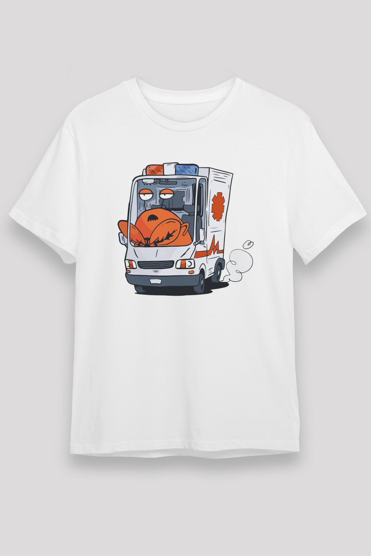 Ambulans şoförü Beyaz Unisex Tişört T-Shirt - TişörtFabrikası
