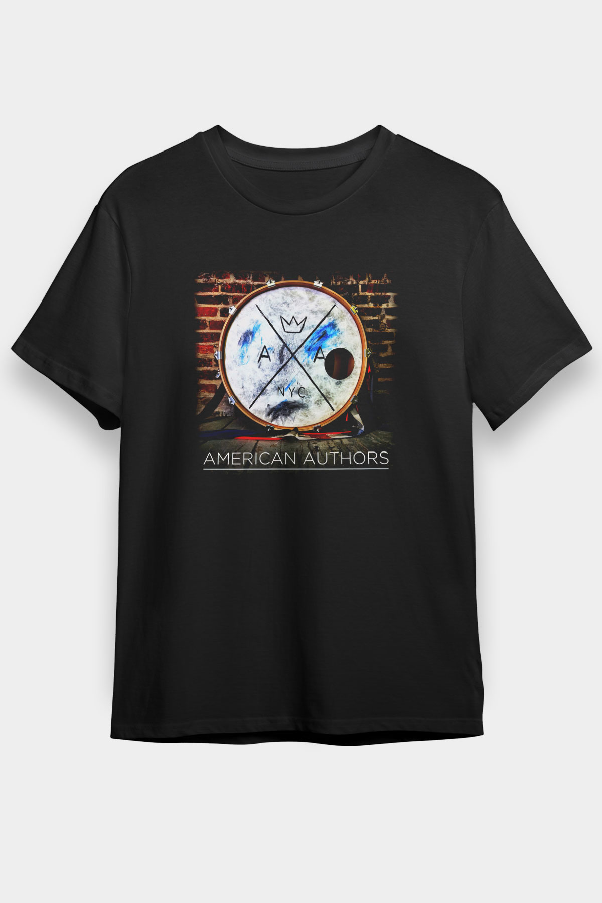 American Authors Siyah Unisex Tişört T-Shirt - TişörtFabrikası
