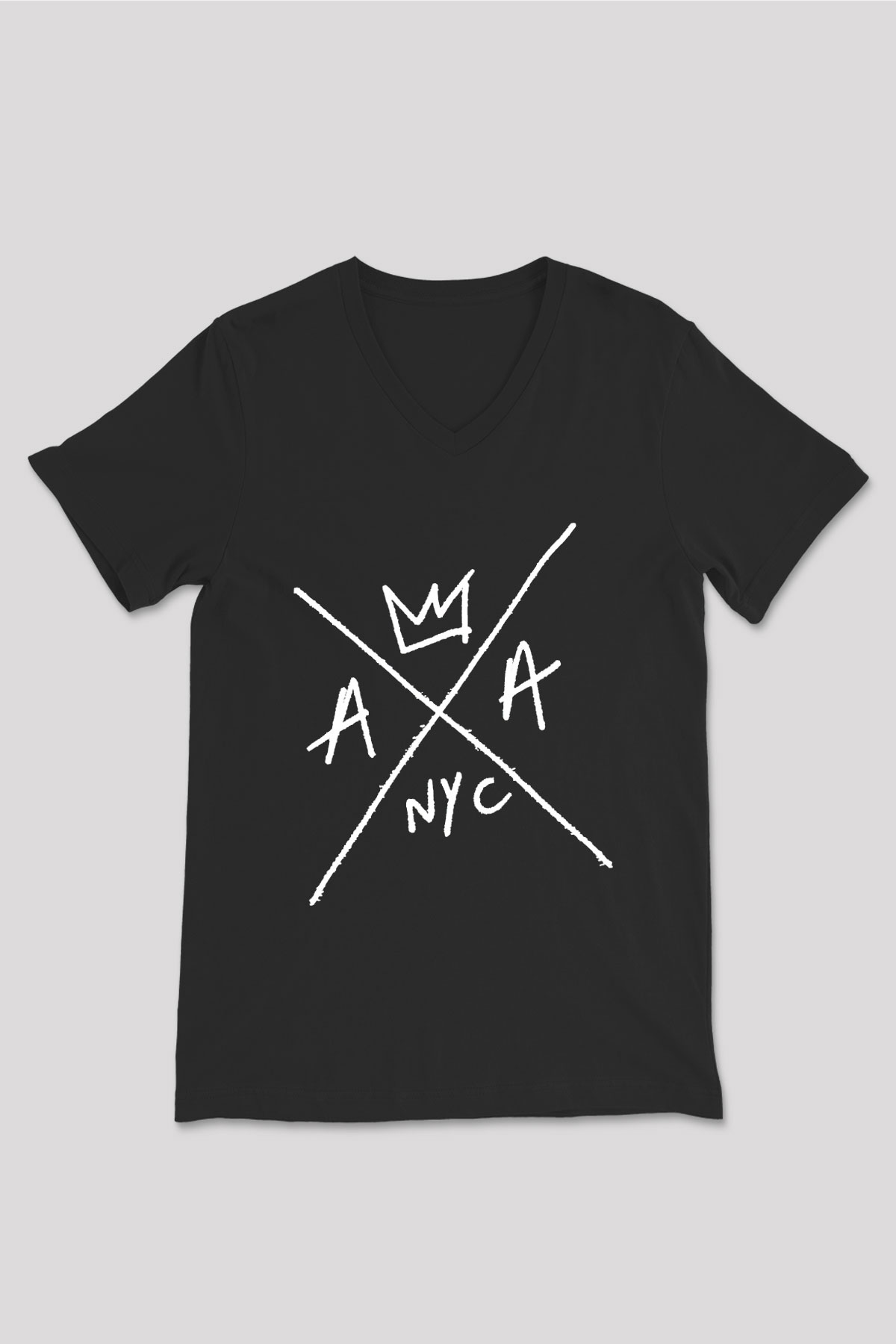 American Authors Siyah Unisex V Yaka Tişört