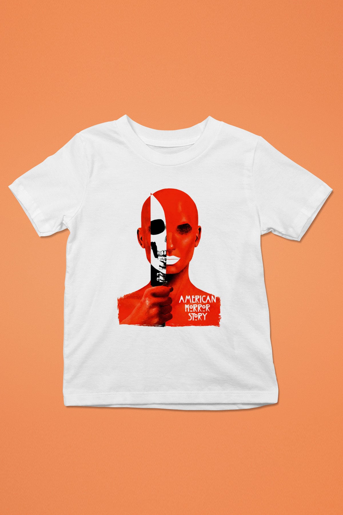 American Horror Story Beyaz Unisex Çocuk Tişört