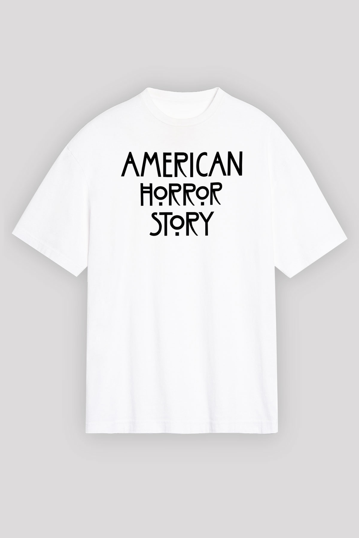 American Horror Story Normal People Scare Me Beyaz Unisex Oversize Tişört T-Shirt