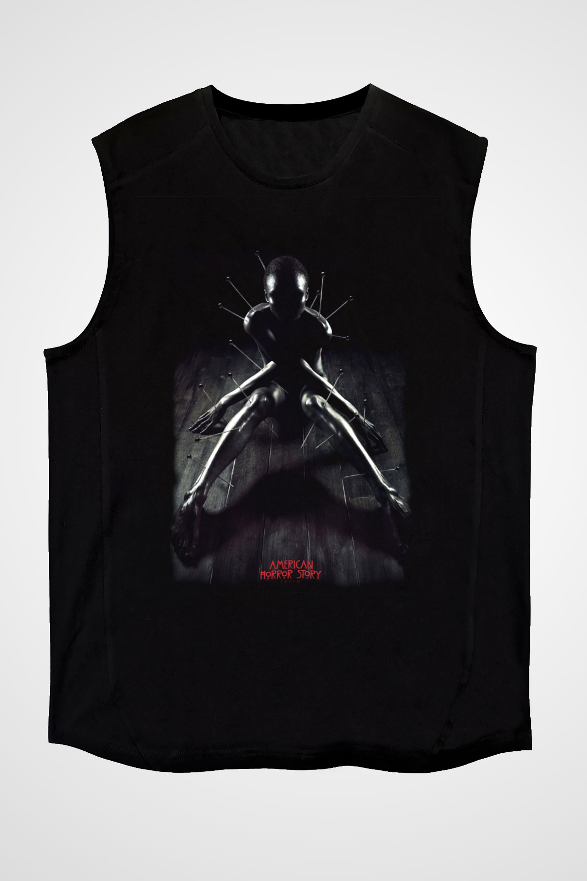 American Horror Story Siyah Unisex Kolsuz Tişört