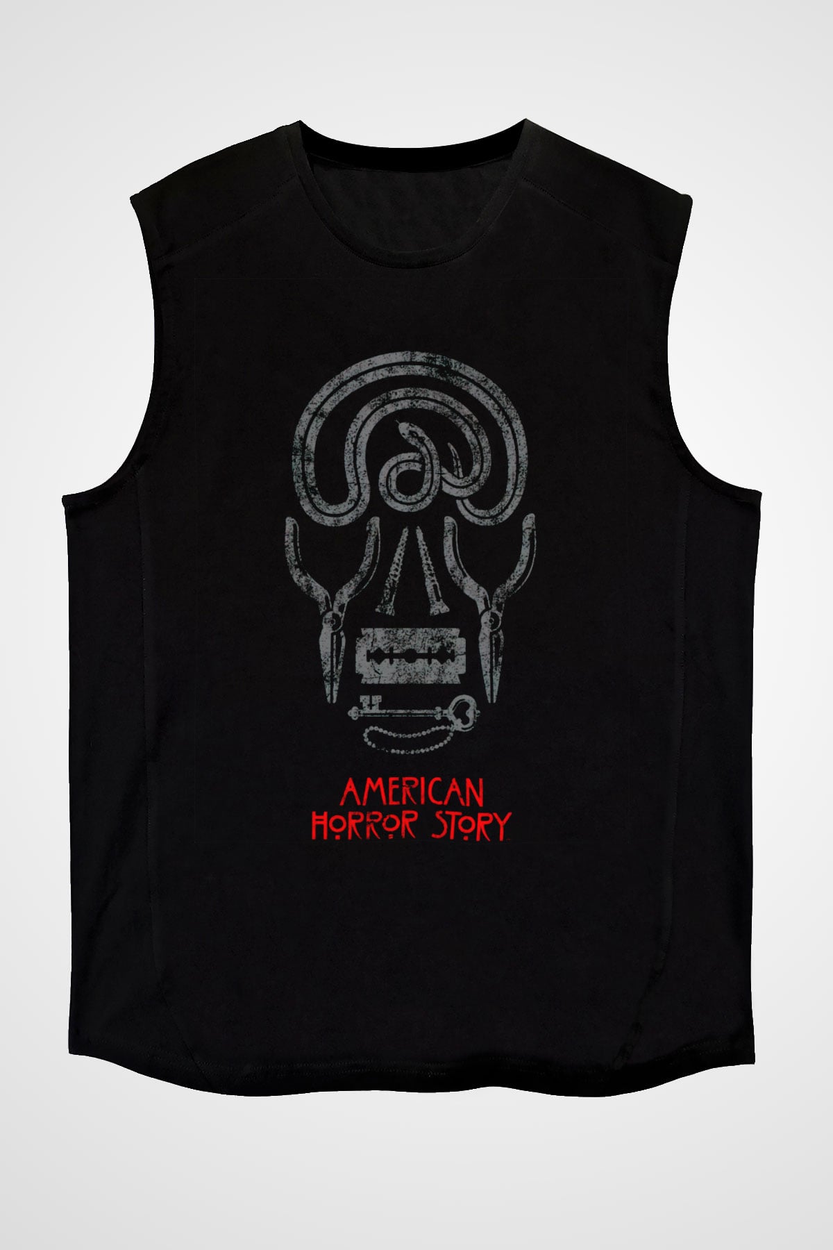 American Horror Story Siyah Unisex Kolsuz Tişört