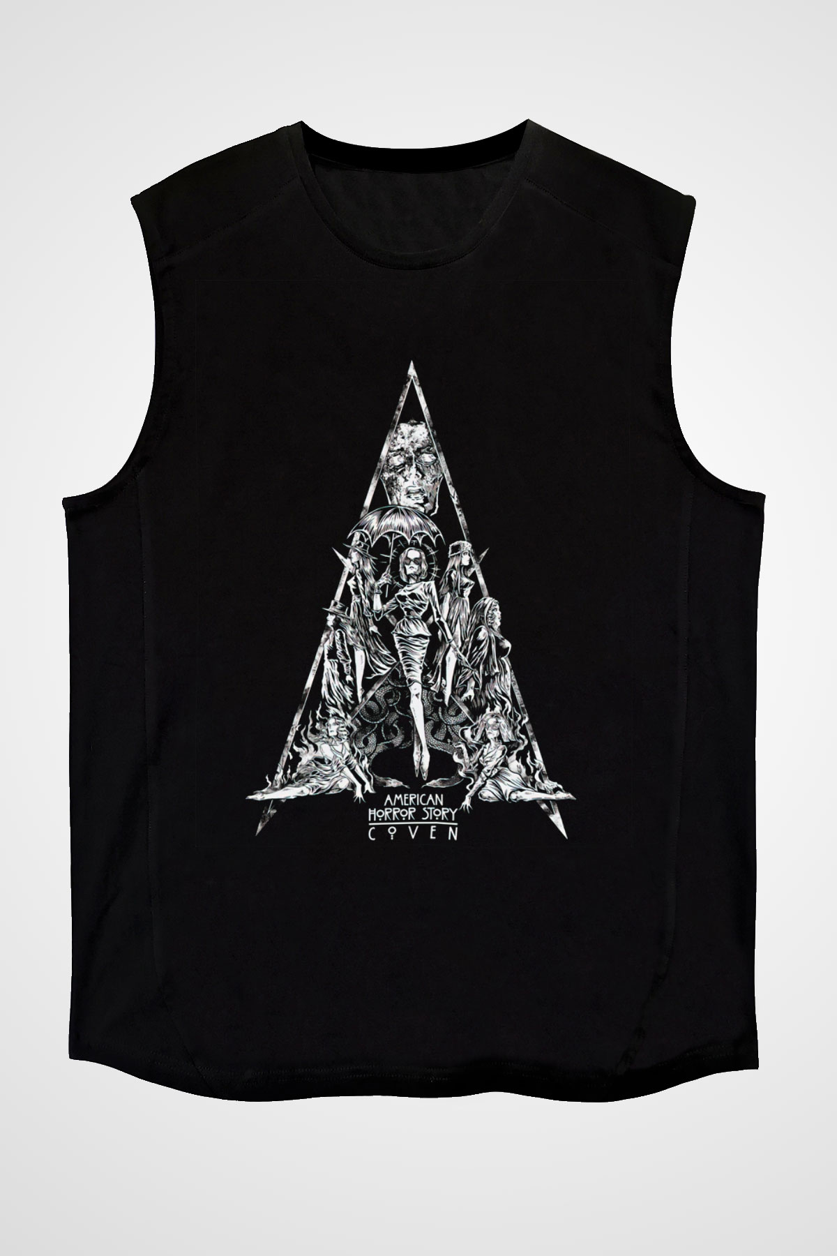 American Horror Story Siyah Unisex Kolsuz Tişört