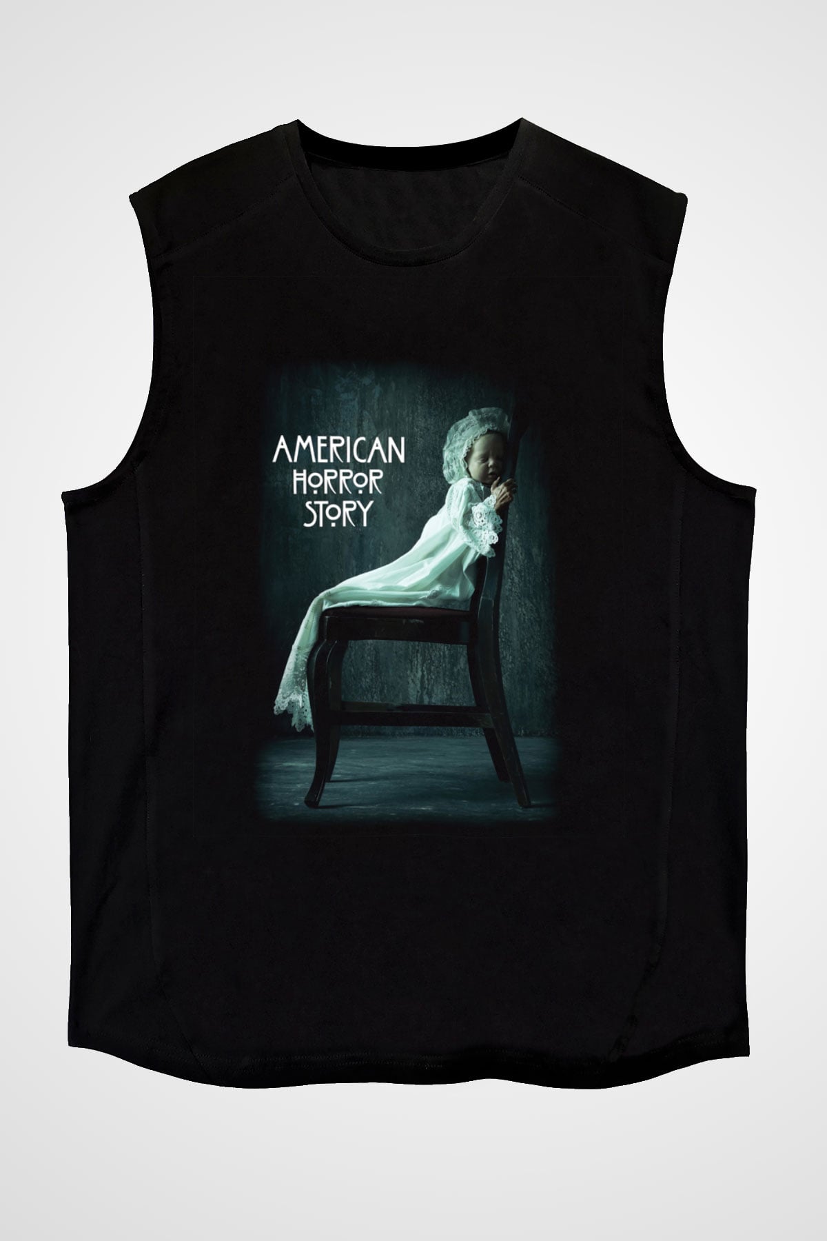 American Horror Story Siyah Unisex Kolsuz Tişört