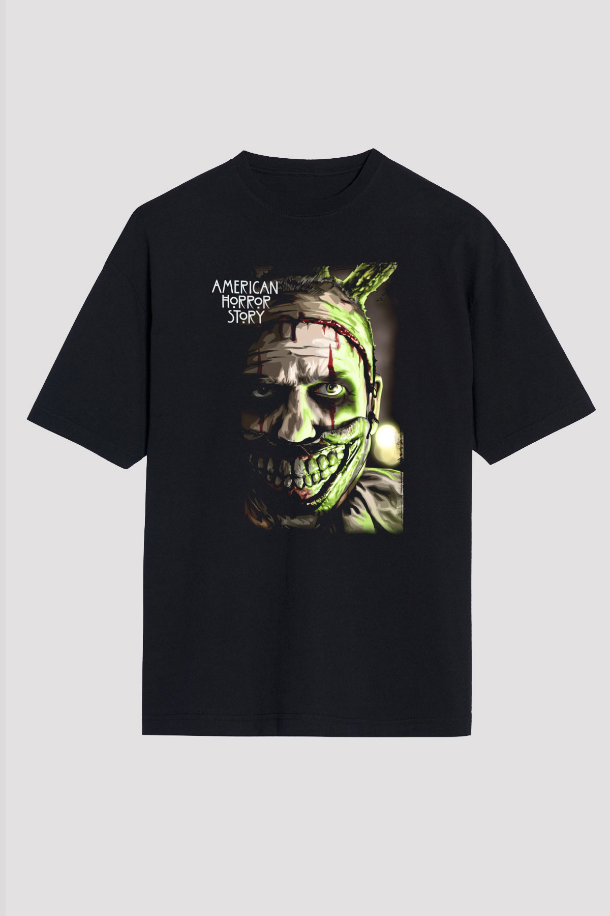 American Horror Story Siyah Unisex Oversize Tişört T-Shirt